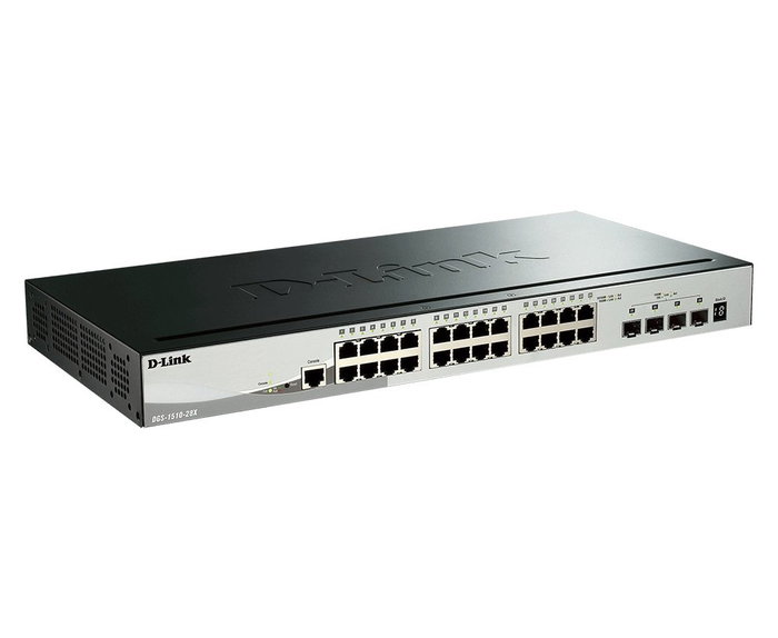 D-Link DGS-1510-28XMP Switch Smart Managed 24 Puertos PoE+ y 4 SFP+ 10G D-Link DGS-1510-28XMP Switch Smart Managed 24 Puertos PoE+ y 4 SFP+ 10G